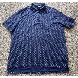 Polo Golf Ralph Lauren Polo Shirt Mens XXL Blue Short Sleeve Card Deck Suits AOP